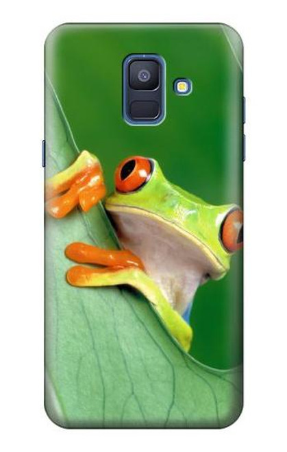 S1047 小さなカエル Little Frog Samsung Galaxy A6 (2018) バックケース、フリップケース・カバー