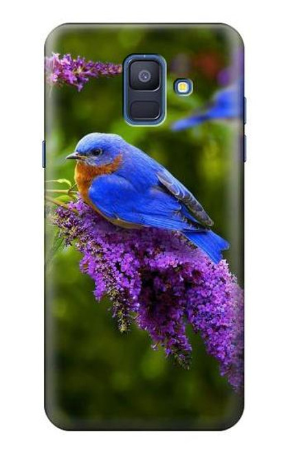 S1565 幸福の青い鳥 ブルーバード Bluebird of Happiness Blue Bird Samsung Galaxy A6 (2018) バックケース、フリップケース・カバー