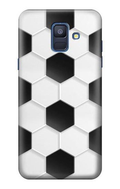 S2061 サッカーのパターン Football Soccer Pattern Samsung Galaxy A6 (2018) バックケース、フリップケース・カバー