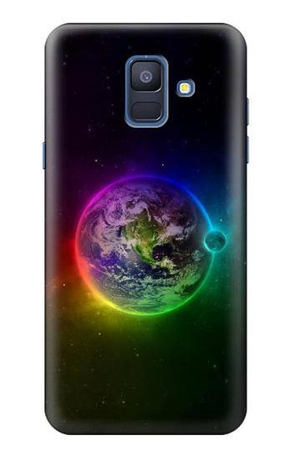 S2570 カラフルな惑星 Colorful Planet Samsung Galaxy A6 (2018) バックケース、フリップケース・カバー