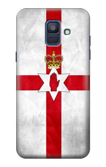 S2972 北アイルランドサッカー Northern Ireland Football Soccer Flag Samsung Galaxy A6 (2018) バックケース、フリップケース・カバー