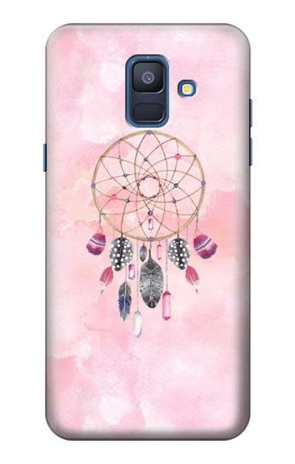 S3094 ドリームキャッチャー 水彩 Dreamcatcher Watercolor Painting Samsung Galaxy A6 (2018) バックケース、フリップケース・カバー