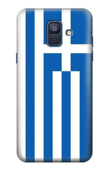 S3102 ギリシャの国旗 Flag of Greece Samsung Galaxy A6 (2018) バックケース、フリップケース・カバー