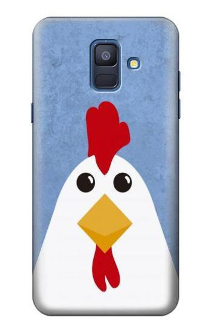 S3254 鶏の漫画 Chicken Cartoon Samsung Galaxy A6 (2018) バックケース、フリップケース・カバー