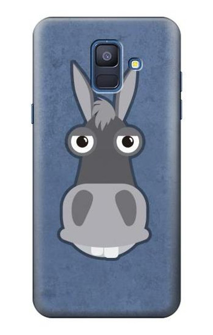 S3271 ロバの漫画 Donkey Cartoon Samsung Galaxy A6 (2018) バックケース、フリップケース・カバー