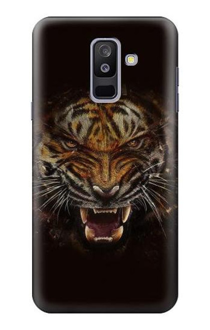 S0575 虎の顔 Tiger Face Samsung Galaxy A6+ (2018), J8 Plus 2018, A6 Plus 2018  バックケース、フリップケース・カバー