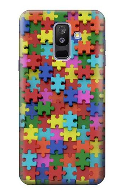 S0816 パズル Puzzle Samsung Galaxy A6+ (2018), J8 Plus 2018, A6 Plus 2018  バックケース、フリップケース・カバー