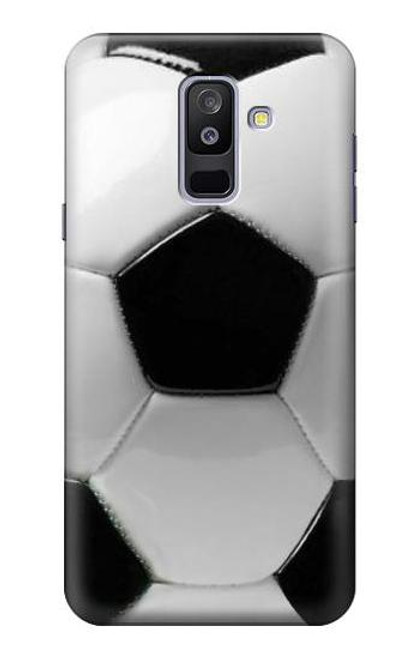 S2964 サッカーボール Football Soccer Ball Samsung Galaxy A6+ (2018), J8 Plus 2018, A6 Plus 2018  バックケース、フリップケース・カバー