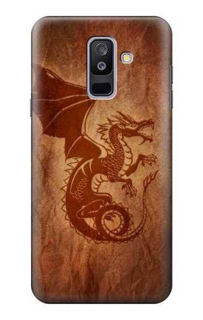 S3086 レッド・ドラゴン Red Dragon Tattoo Samsung Galaxy A6+ (2018), J8 Plus 2018, A6 Plus 2018  バックケース、フリップケース・カバー