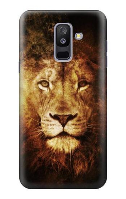 S3182 ライオン Lion Samsung Galaxy A6+ (2018), J8 Plus 2018, A6 Plus 2018  バックケース、フリップケース・カバー