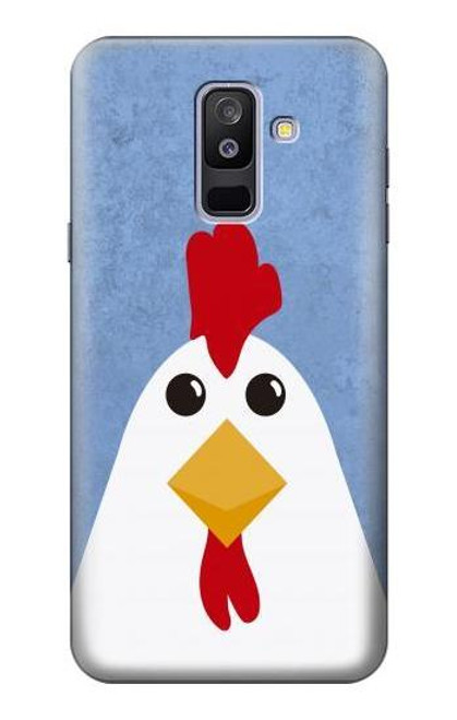 S3254 鶏の漫画 Chicken Cartoon Samsung Galaxy A6+ (2018), J8 Plus 2018, A6 Plus 2018  バックケース、フリップケース・カバー