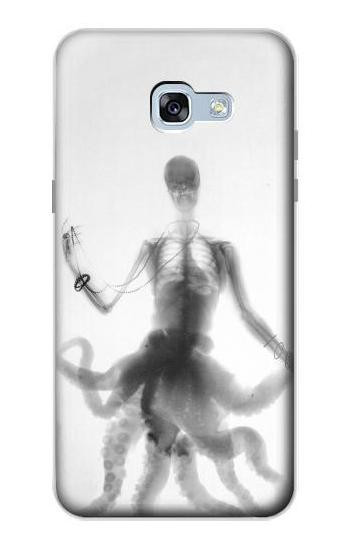 S1432 頭蓋骨のタコのX線 Skull Octopus X-ray Samsung Galaxy A5 (2017) バックケース、フリップケース・カバー