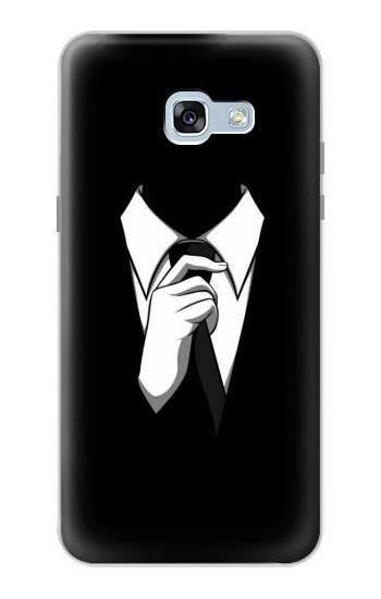 S1591 ブラックスーツで匿名の男 Anonymous Man in Black Suit Samsung Galaxy A5 (2017) バックケース、フリップケース・カバー