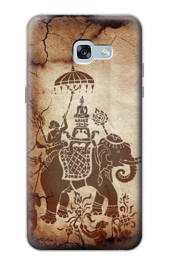 S2102 タイアート 象に仏 Thai Art Buddha on Elephant Samsung Galaxy A5 (2017) バックケース、フリップケース・カバー