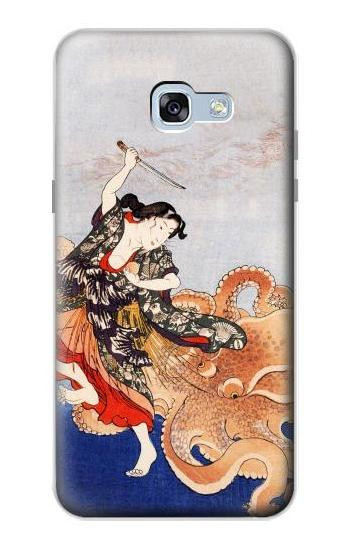 S2496 日本美術歌 歌川国芳 玉取り Japan Art Utagawa Kuniyoshi Tamatori Samsung Galaxy A5 (2017) バックケース、フリップケース・カバー