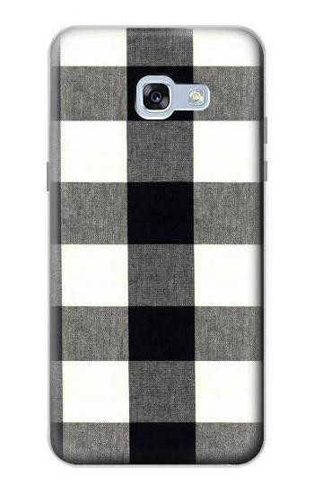 S2842 ブラックとホワイトバッファローチェック柄 Black and White Buffalo Check Pattern Samsung Galaxy A5 (2017) バックケース、フリップケース・カバー