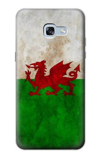 S2976 ウェールズサッカー Wales Football Soccer Red Dragon Flag Samsung Galaxy A5 (2017) バックケース、フリップケース・カバー
