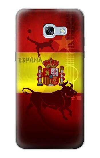 S2984 スペインサッカー Spain Football Soccer Flag Samsung Galaxy A5 (2017) バックケース、フリップケース・カバー