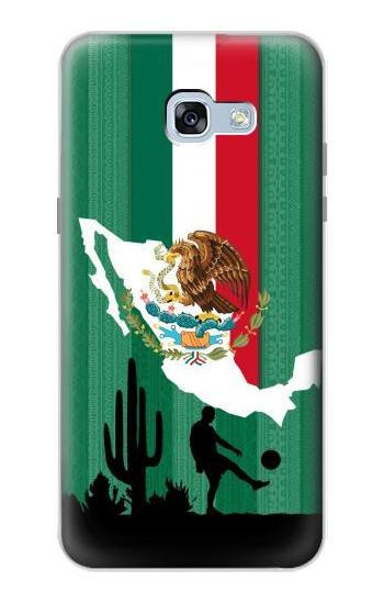 S2994 メキシコサッカー Mexico Football Soccer Map Flag Samsung Galaxy A5 (2017) バックケース、フリップケース・カバー
