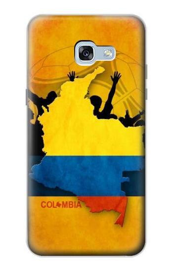 S2996 コロンビアサッカー Colombia Football Soccer Map Flag Samsung Galaxy A5 (2017) バックケース、フリップケース・カバー