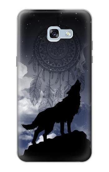 S3011 ドリームキャッチャーオオカミは 月にハウリング Dream Catcher Wolf Howling Samsung Galaxy A5 (2017) バックケース、フリップケース・カバー