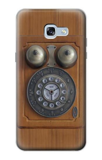 S3146 アンティークウォールレトロ電話 Antique Wall Retro Dial Phone Samsung Galaxy A5 (2017) バックケース、フリップケース・カバー