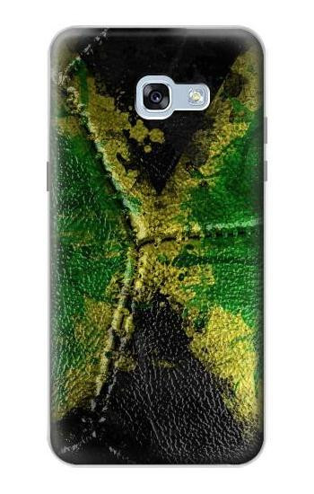 S3319 ジャマイカの旗ビンテージフットボールのグラフィック Jamaica Flag Vintage Football Graphic Samsung Galaxy A5 (2017) バックケース、フリップケース・カバー