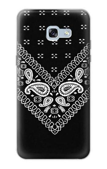 S3363 黒バンダナ Bandana Black Pattern Samsung Galaxy A5 (2017) バックケース、フリップケース・カバー