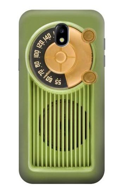 S2656 ヴィンテージベークライトデコラジオ Vintage Bakelite Radio Green Samsung Galaxy J5 (2017) EU Version バックケース、フリップケース・カバー