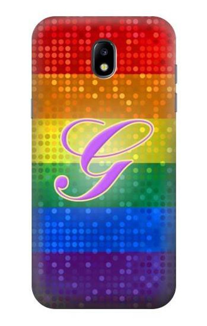 S2899 レインボーLGBTゲイプライド旗 Rainbow LGBT Gay Pride Flag Samsung Galaxy J5 (2017) EU Version バックケース、フリップケース・カバー