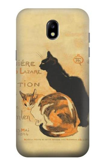 S3229 ヴィンテージ猫ポスター Vintage Cat Poster Samsung Galaxy J5 (2017) EU Version バックケース、フリップケース・カバー