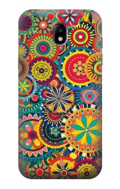 S3272 カラフルなパターン Colorful Pattern Samsung Galaxy J5 (2017) EU Version バックケース、フリップケース・カバー