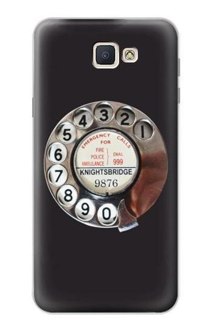 S0059 レトロなダイヤル式の電話ダイヤル Retro Rotary Phone Dial On Samsung Galaxy J7 Prime (SM-G610F) バックケース、フリップケース・カバー