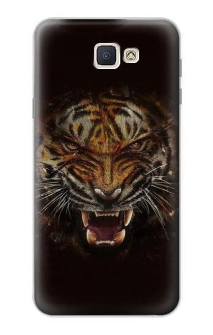 S0575 虎の顔 Tiger Face Samsung Galaxy J7 Prime (SM-G610F) バックケース、フリップケース・カバー