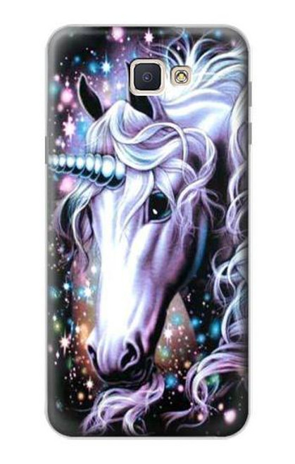 S0749 ユニコーン Unicorn Horse Samsung Galaxy J7 Prime (SM-G610F) バックケース、フリップケース・カバー