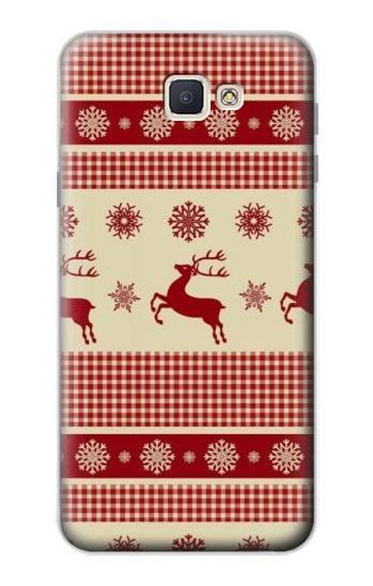 S2310 クリスマス 雪 トナカイ Christmas Snow Reindeers Samsung Galaxy J7 Prime (SM-G610F) バックケース、フリップケース・カバー