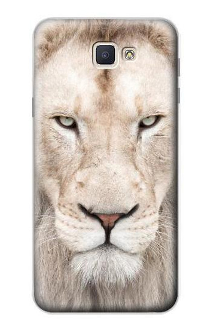 S2399 ホワイトライオンの顔 White Lion Face Samsung Galaxy J7 Prime (SM-G610F) バックケース、フリップケース・カバー