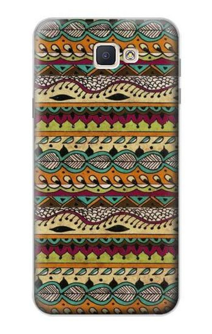 S2860 アステカ ヒッピー柄 Aztec Boho Hippie Pattern Samsung Galaxy J7 Prime (SM-G610F) バックケース、フリップケース・カバー