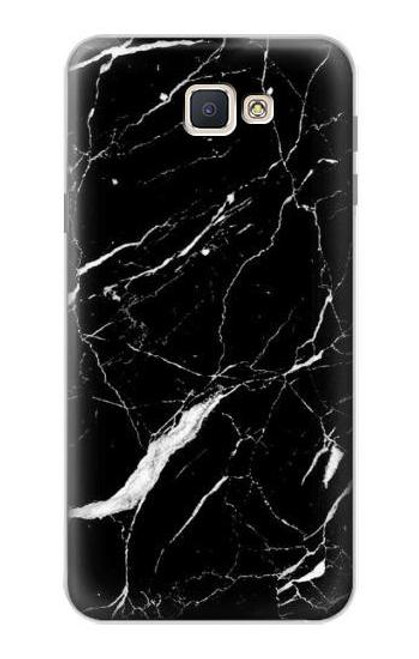 S2895 ブラックマーブルグラフィックプリント Black Marble Graphic Printed Samsung Galaxy J7 Prime (SM-G610F) バックケース、フリップケース・カバー