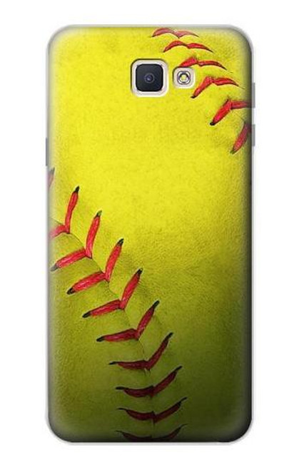 S3031 黄色のソフトボール Yellow Softball Ball Samsung Galaxy J7 Prime (SM-G610F) バックケース、フリップケース・カバー