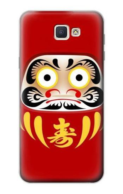 S3045 ダルマ人形 Japan Good Luck Daruma Doll Samsung Galaxy J7 Prime (SM-G610F) バックケース、フリップケース・カバー