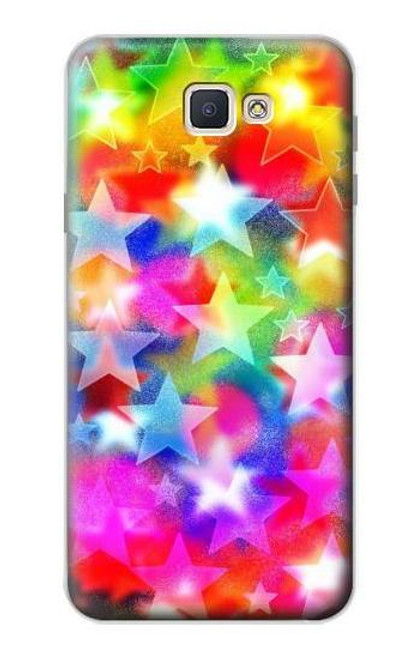 S3292 カラフルディスコスター Colourful Disco Star Samsung Galaxy J7 Prime (SM-G610F) バックケース、フリップケース・カバー