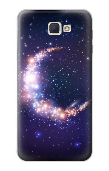 S3324 彎月・月・ギャラクシー Crescent Moon Galaxy Samsung Galaxy J7 Prime (SM-G610F) バックケース、フリップケース・カバー