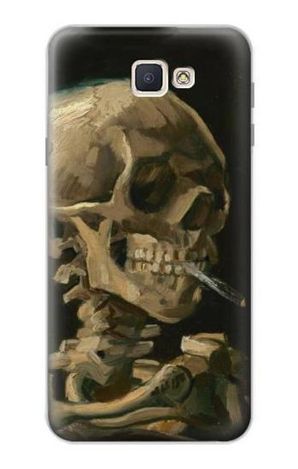S3358 ヴィンセント・ヴァン・ゴッホ スケルトンタバコ Vincent Van Gogh Skeleton Cigarette Samsung Galaxy J7 Prime (SM-G610F) バックケース、フリップケース・カバー