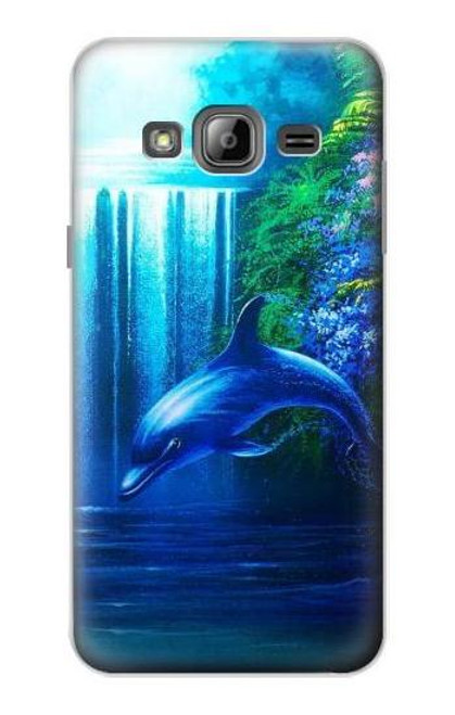 S0385 イルカ Dolphin Samsung Galaxy J3 (2016) バックケース、フリップケース・カバー