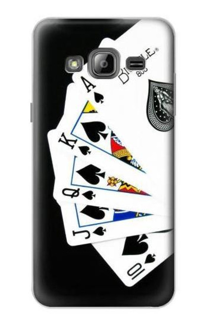S1078 ポーカーロイヤルストレートフラッシュ Poker Royal Straight Flush Samsung Galaxy J3 (2016) バックケース、フリップケース・カバー