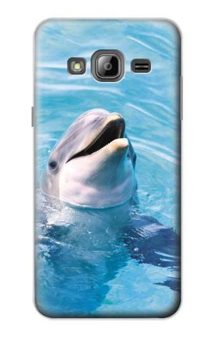S1291 イルカ Dolphin Samsung Galaxy J3 (2016) バックケース、フリップケース・カバー