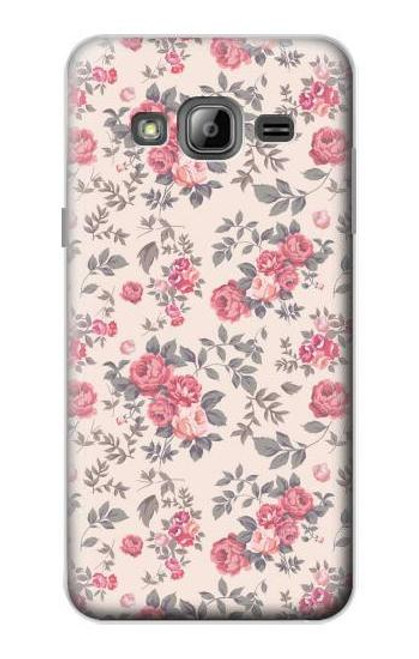 S3095 ヴィンテージ・バラ Vintage Rose Pattern Samsung Galaxy J3 (2016) バックケース、フリップケース・カバー