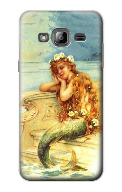 S3184 リトルマーメイドの絵画 Little Mermaid Painting Samsung Galaxy J3 (2016) バックケース、フリップケース・カバー