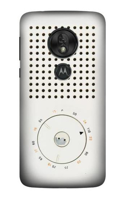 S1857 レトロなトランジスタラジオ Retro Transistor Radio Motorola Moto G7 Play バックケース、フリップケース・カバー